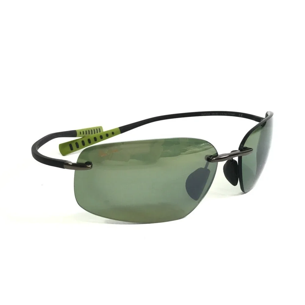 Maui Jim Sunglasses KUPUNA MJ742-02D Gunmetal Rimless Frames with Maui HT Lenses